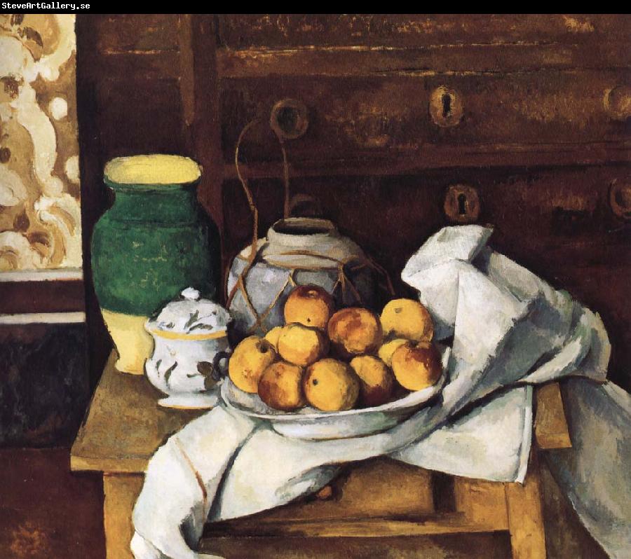 Paul Cezanne of still life with fruit